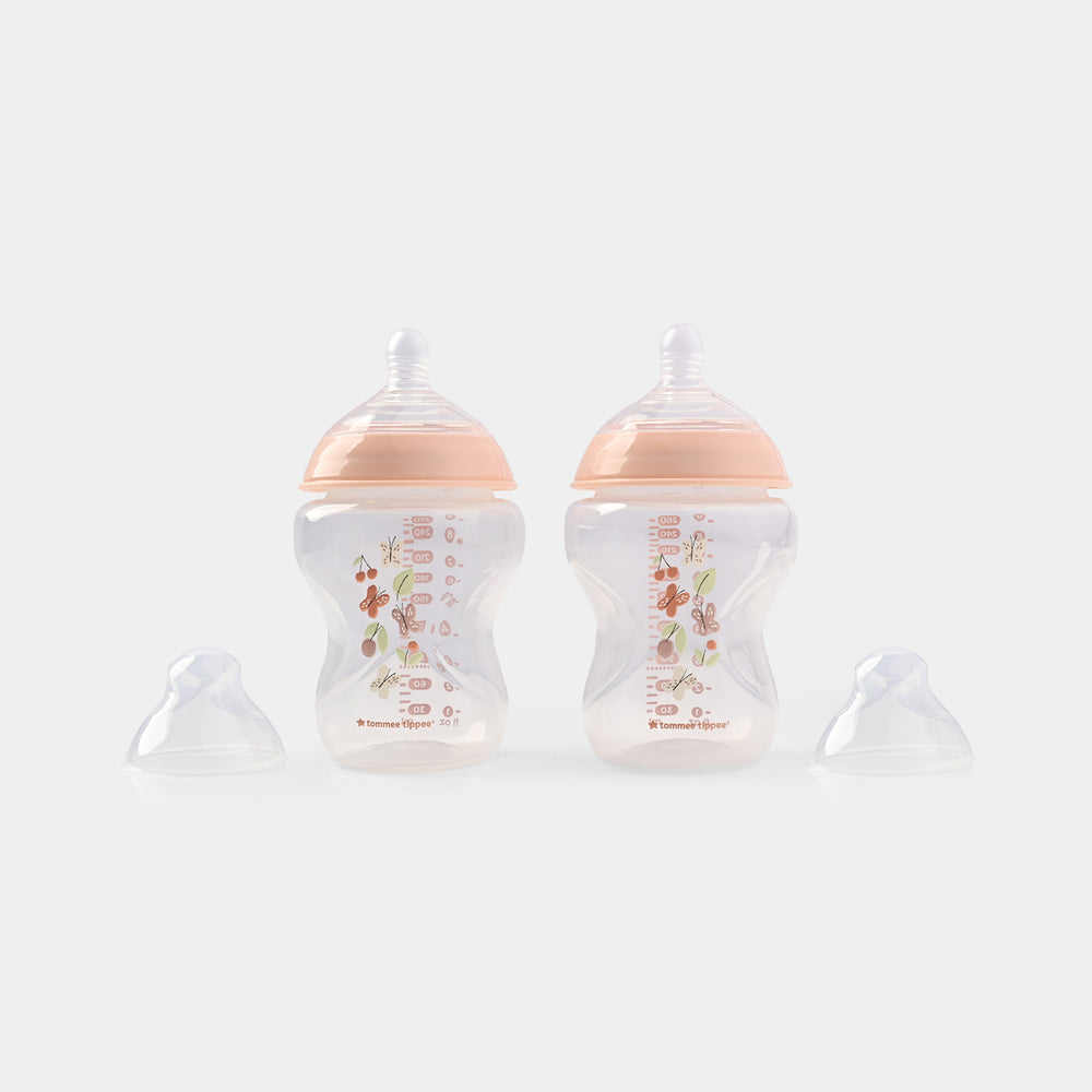 PP Tinted Bottle 260 with Medium TEAT Pack of 2 TT 423916