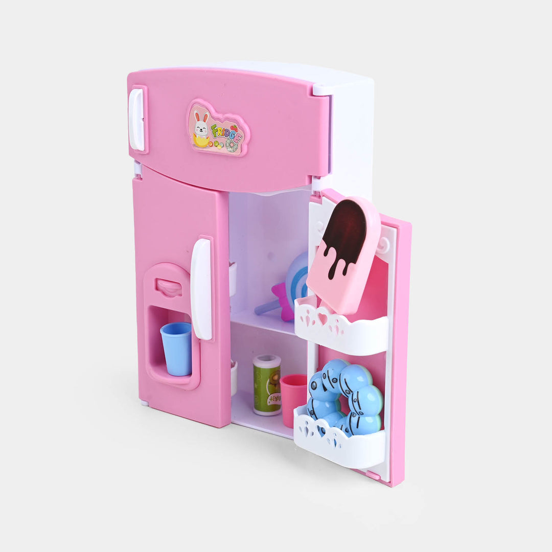 Mini Refrigerator Play Set For Kids