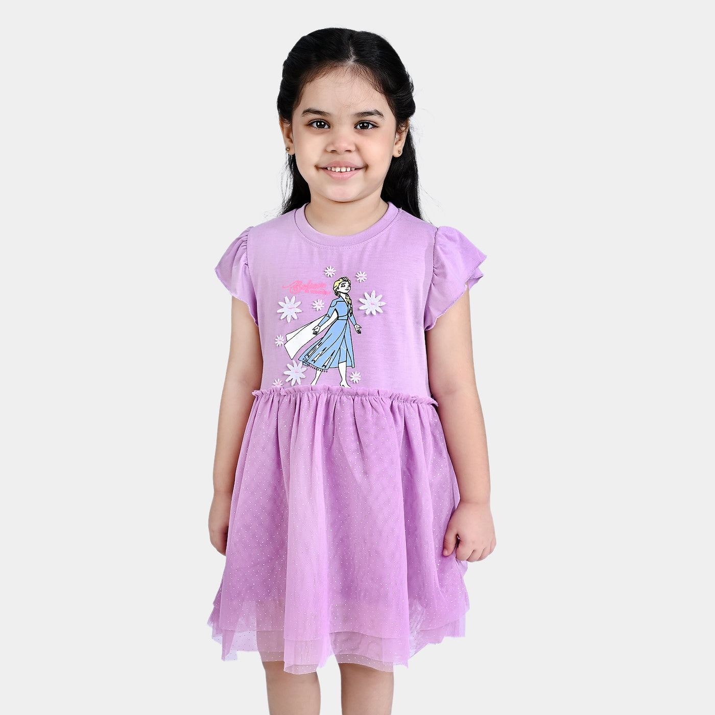 Girls Cotton Jersey Knitted Frock Character