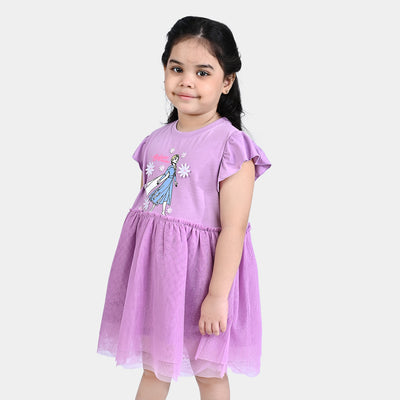 Girls Cotton Jersey Knitted Frock Character