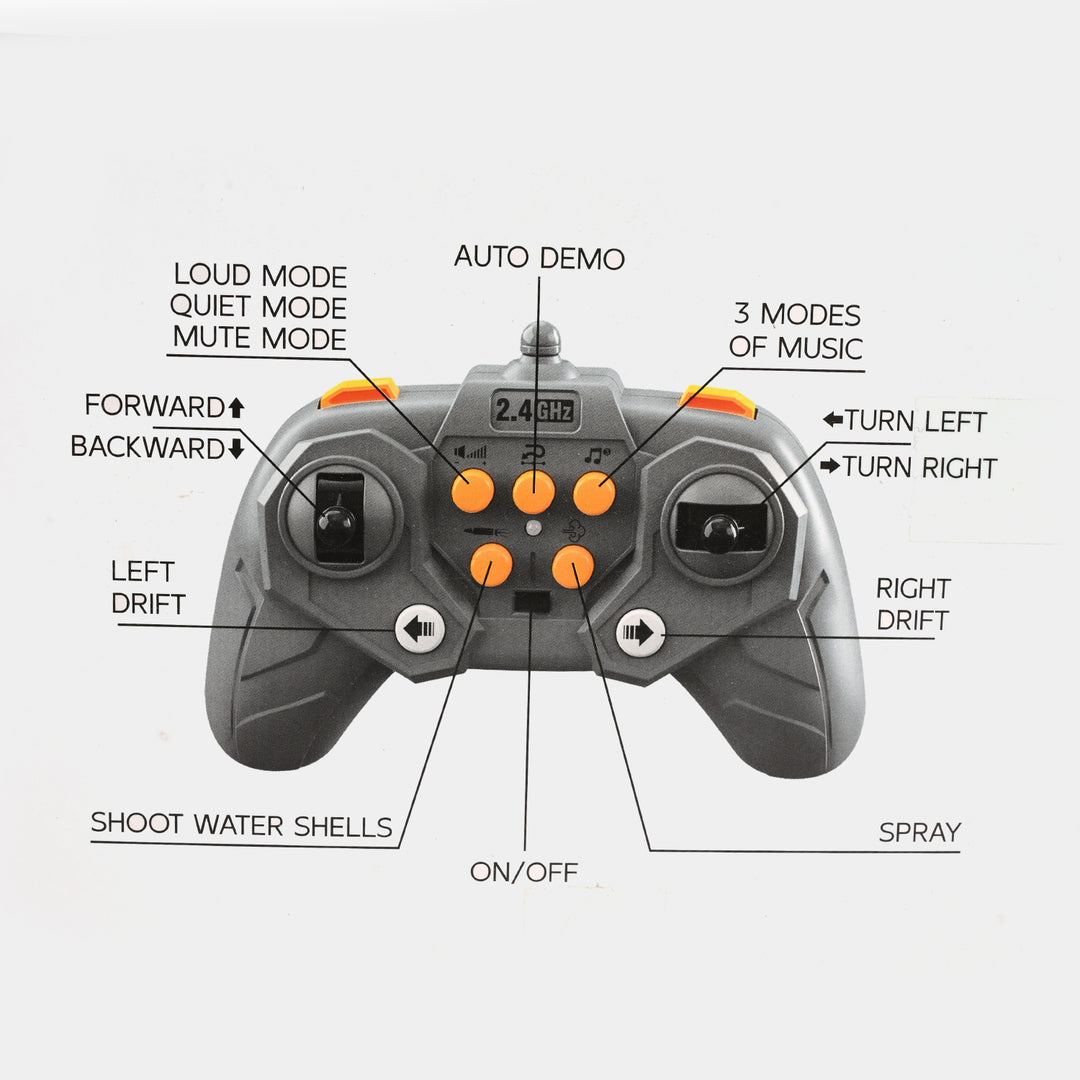 2.4G Remote Control Drift Tank for Kids