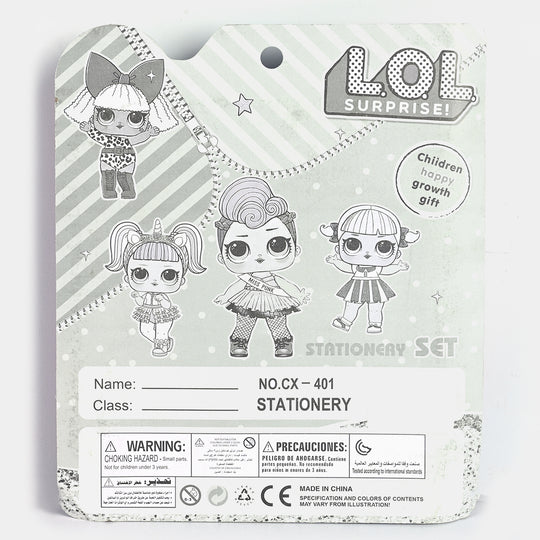 Character Stationery Set With Wrist watch For Kids