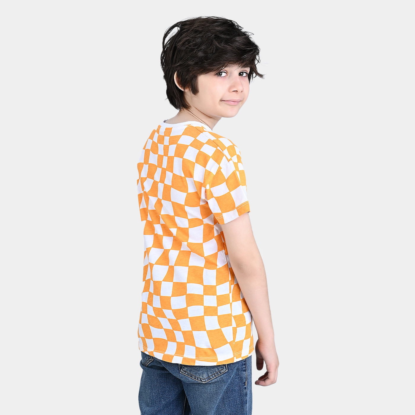 Boys Cotton Jersey T-Shirt H/S Born To Ride-Citrus