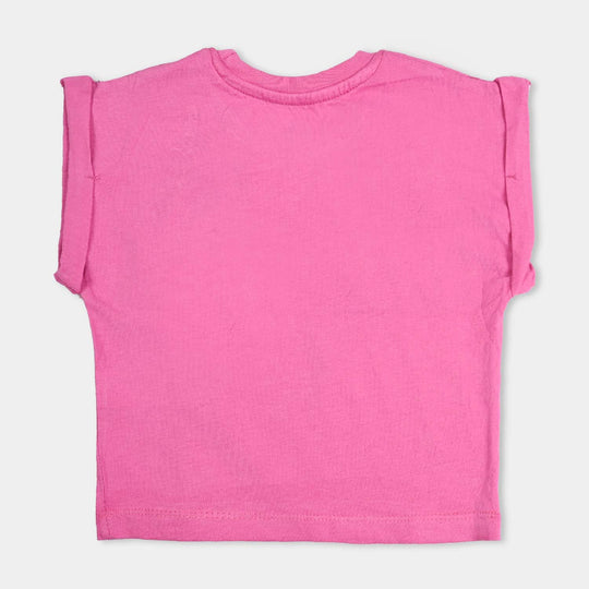 Infant Girls Slub Jersey T-Shirt Oh Hello-S.Moon