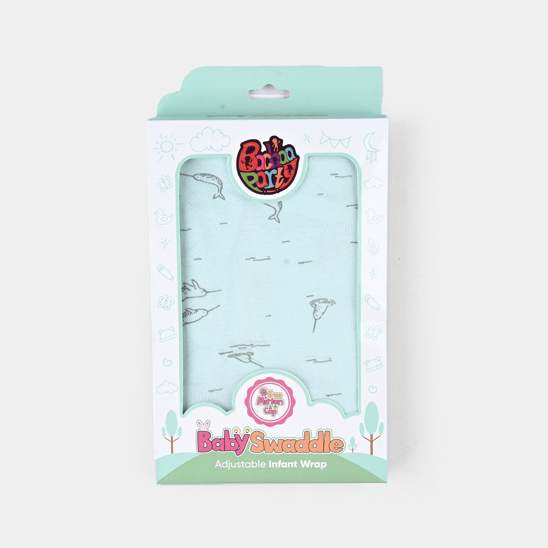 Baby Swaddle with Cap & Mittens Set