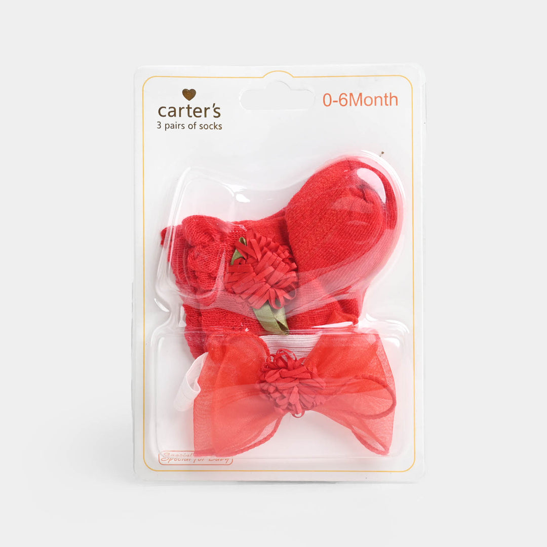 Socks + Headband | Red