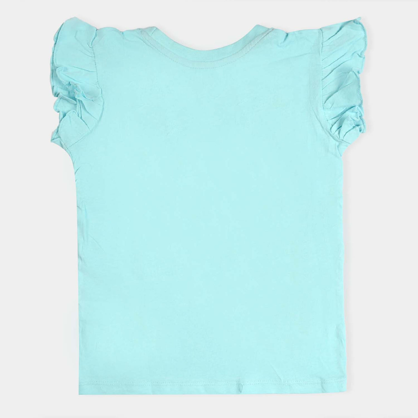 Girls Slub Jersey T-Shirt H/S Explore & Believe-T-Turquoise