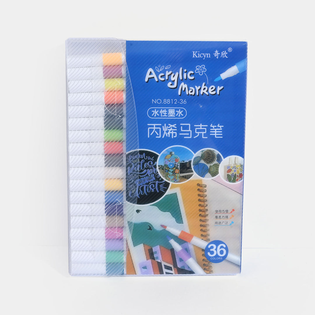 Premium Acrylic Marker Pen Set – 36-Pack