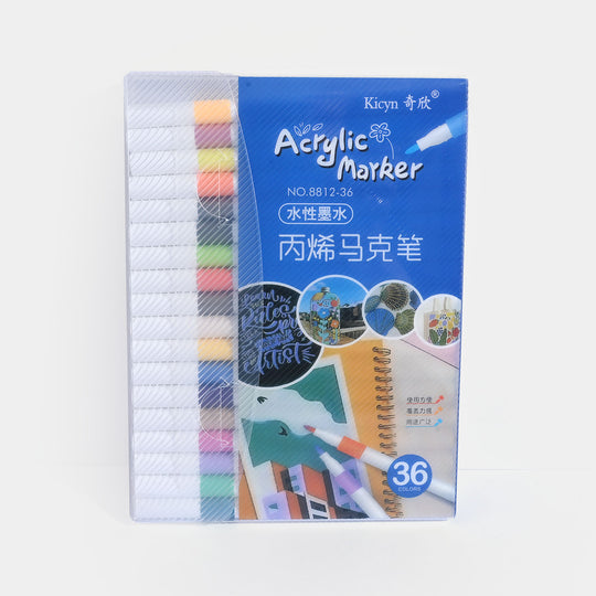 Premium Acrylic Marker Pen Set – 36-Pack