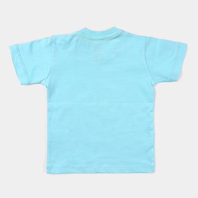 Infant Girls Slub Jersey T-Shirt Sunday-T-Turquois
