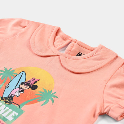 Infant Girls Slub Jersey T-Shirt -P. Nectar