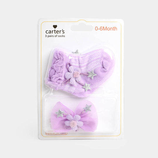 Socks + Headband | Purple