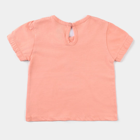 Infant Girls Slub Jersey T-Shirt -P. Nectar