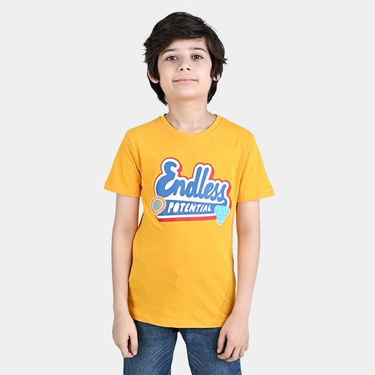 Boys Cotton Jersey T-Shirt H/S Endless-Citrus