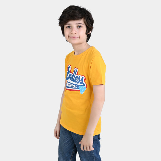 Boys Cotton Jersey T-Shirt H/S Endless-Citrus