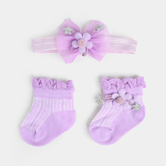 Socks + Headband | Purple