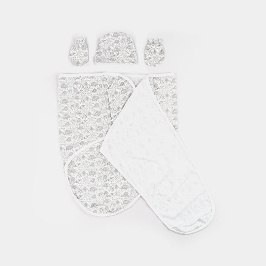 Infant Big Swaddle with Cap & Mittens
