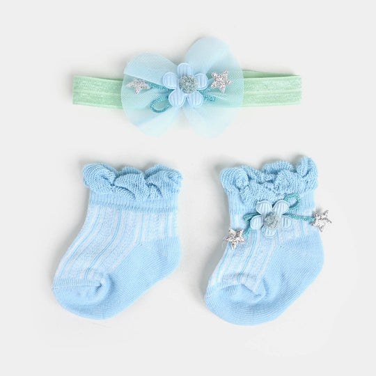 Socks + Headband | Blue