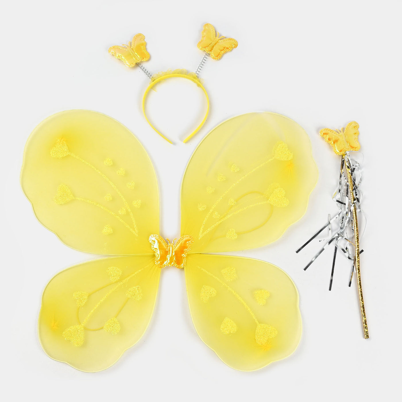 Fairy Butterfly Wings with Matching Hair Band and Magic Wand