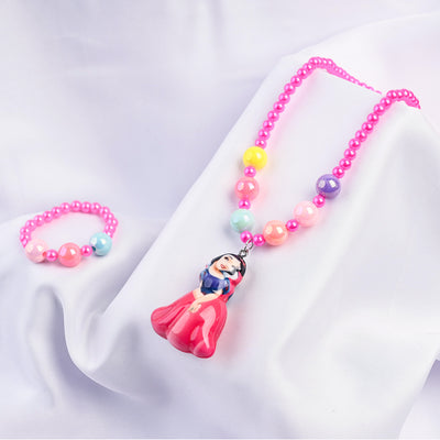 GIRLS CHARM BEADED NECKLACE & BRACELET