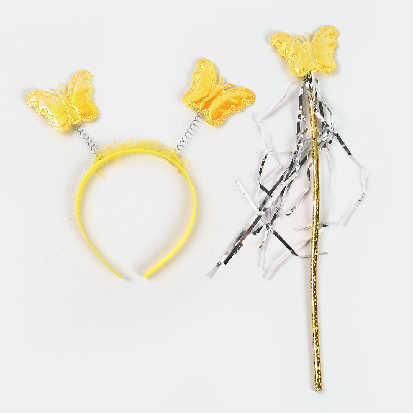 Fairy Butterfly Wings with Matching Hair Band and Magic Wand