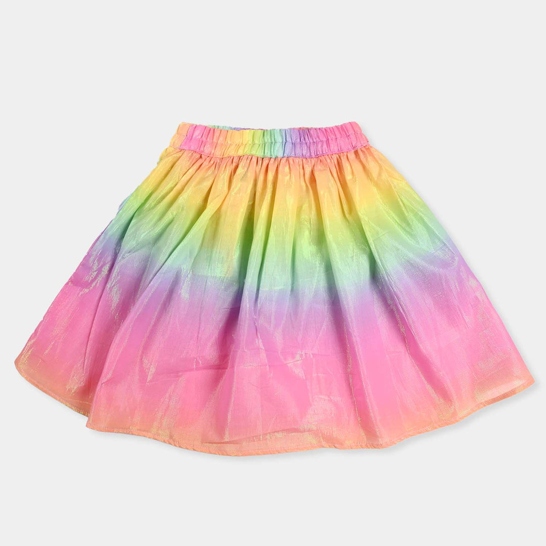 Girls Satin Skirt Moonlight-Multi