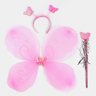 Fairy Butterfly Wings with Matching Hair Band and Magic Wand