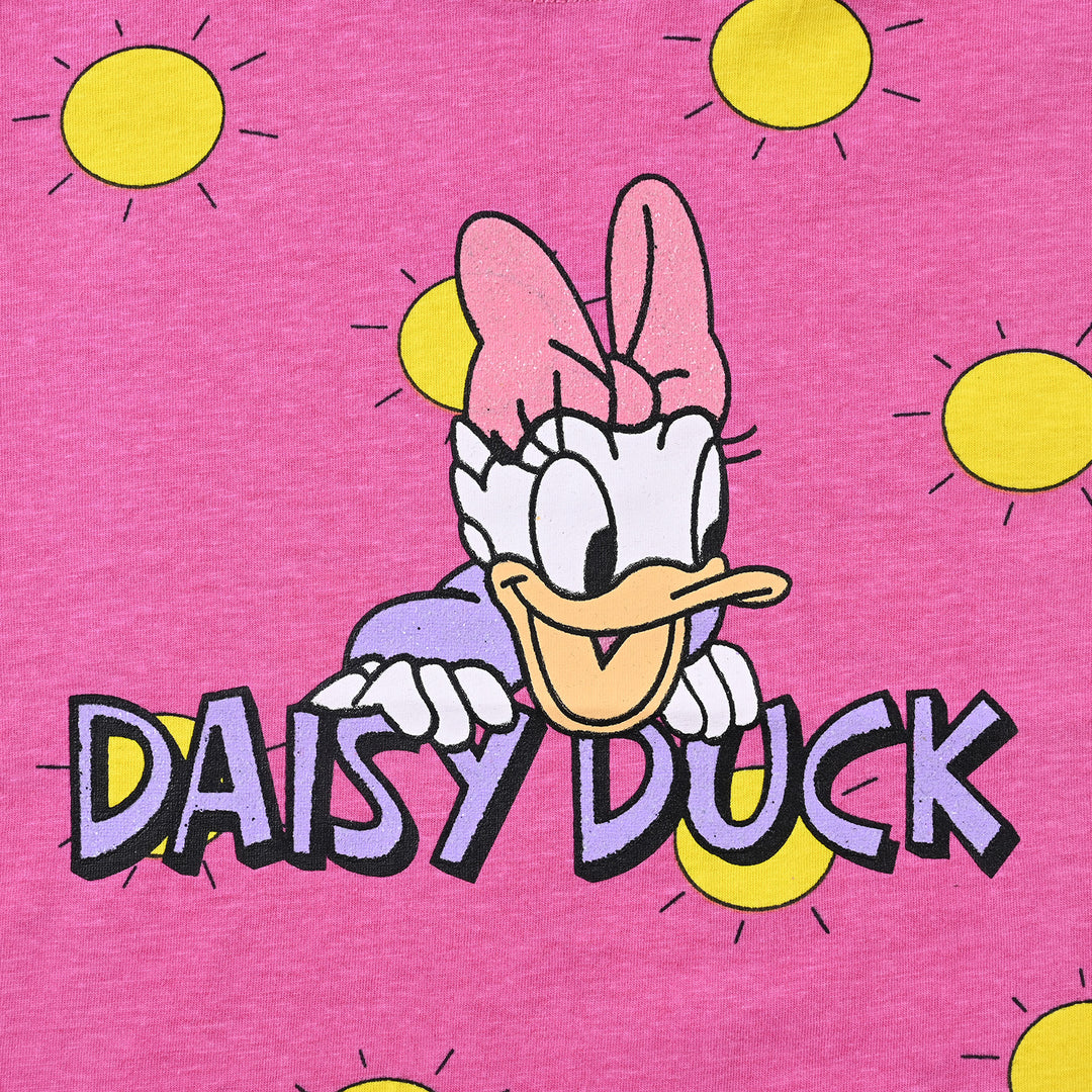 Girls Slub Jersey T-Shirt H/S Duck- Pink