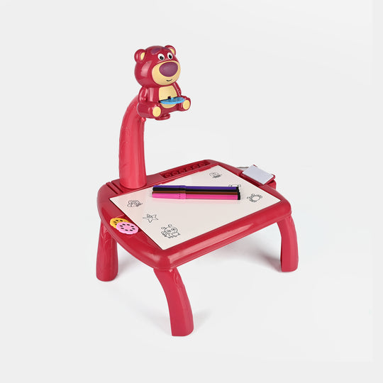 Painting Desk With Projection+Music