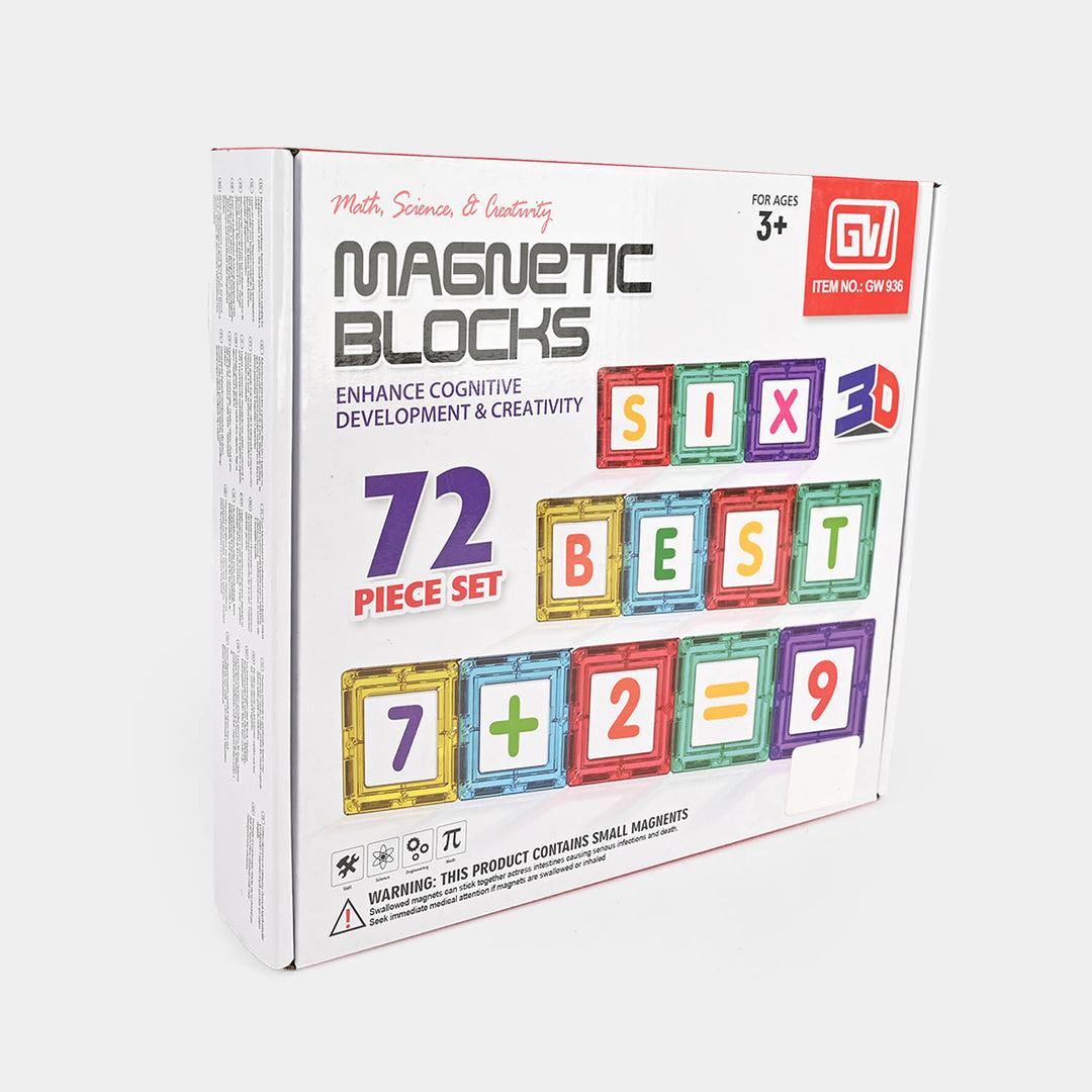 Magnetic Blocks – 72-Piece Educational Building Set