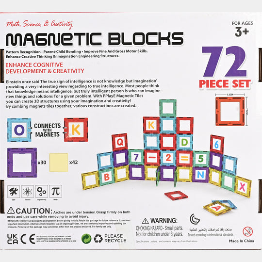 Magnetic Blocks – 72-Piece Educational Building Set