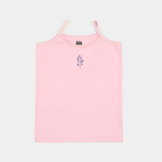 Girls Cotton Jersey Cami Pack of 2 (Garden) - Pink/Yellow