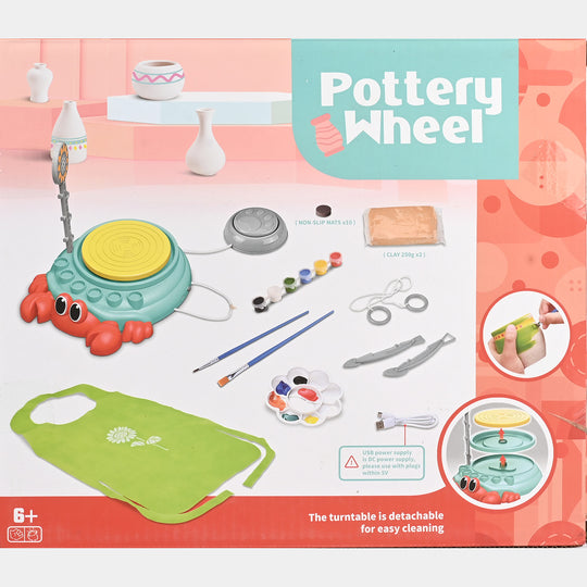 Kids Pottery Wheel Creative Play Set