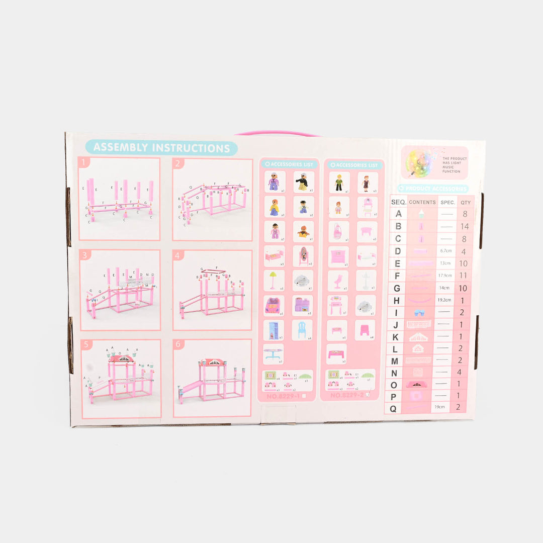 Dream Villa Building Blocks Play Set – 111 Pieces