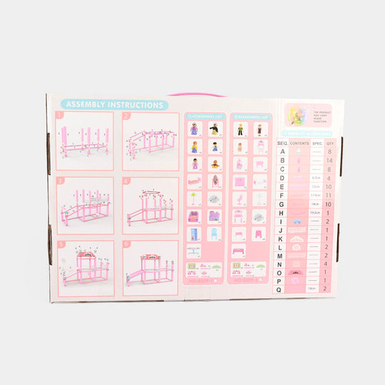 Dream Villa Building Blocks Play Set – 111 Pieces