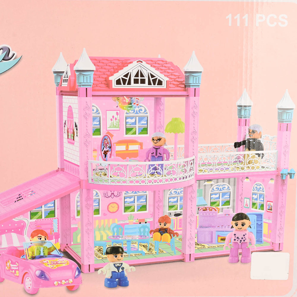 Dream Villa Building Blocks Play Set – 111 Pieces
