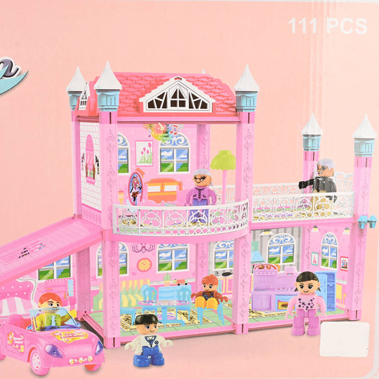 Dream Villa Building Blocks Play Set – 111 Pieces