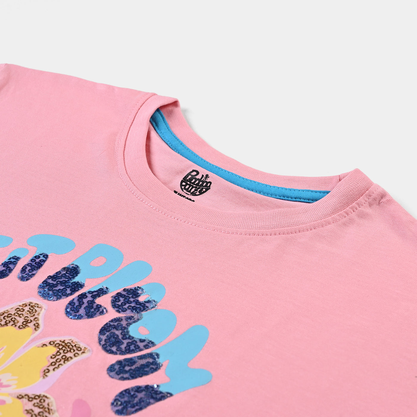 Girls Slub Jersey T-Shirt H/S Lets Bloom-C. Pink