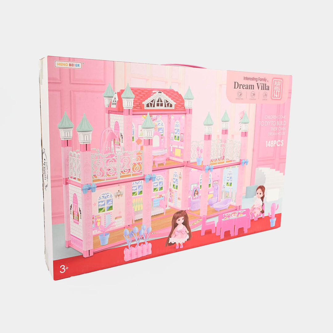 Dream Villa Play House Set – 148 Pieces