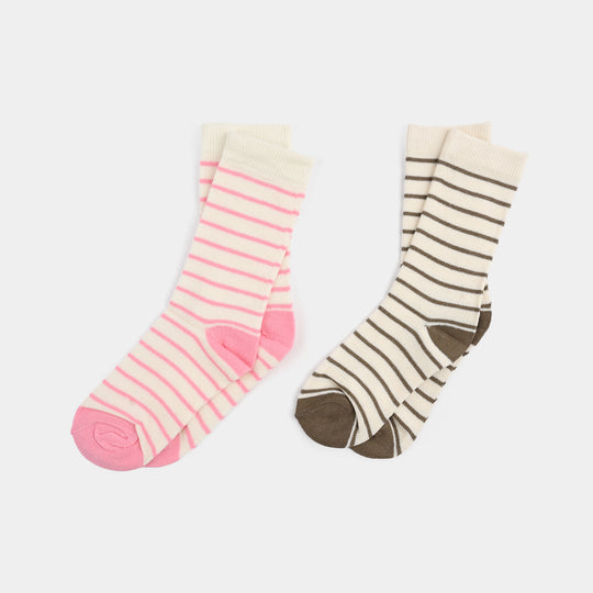 Boys Sock Pack Of 2 Stripe On