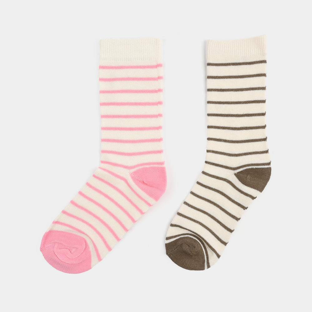 Boys Sock Pack Of 2 Stripe On