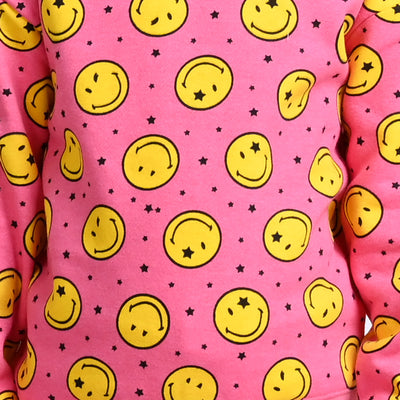 Girls Fleece 2 Piece Suit Smiley-C.Rose