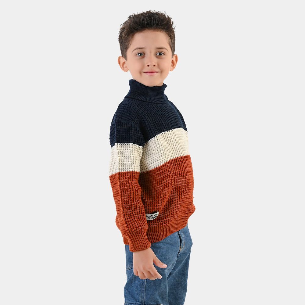 Boys Acrylic Sweater-Vibes-Multi