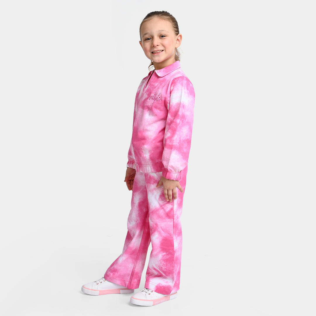 Girls Fleece 2 Piece Suit Aesthetics-P.Tie Dye