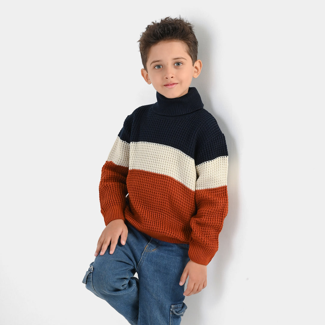 Boys Acrylic Sweater-Vibes-Multi