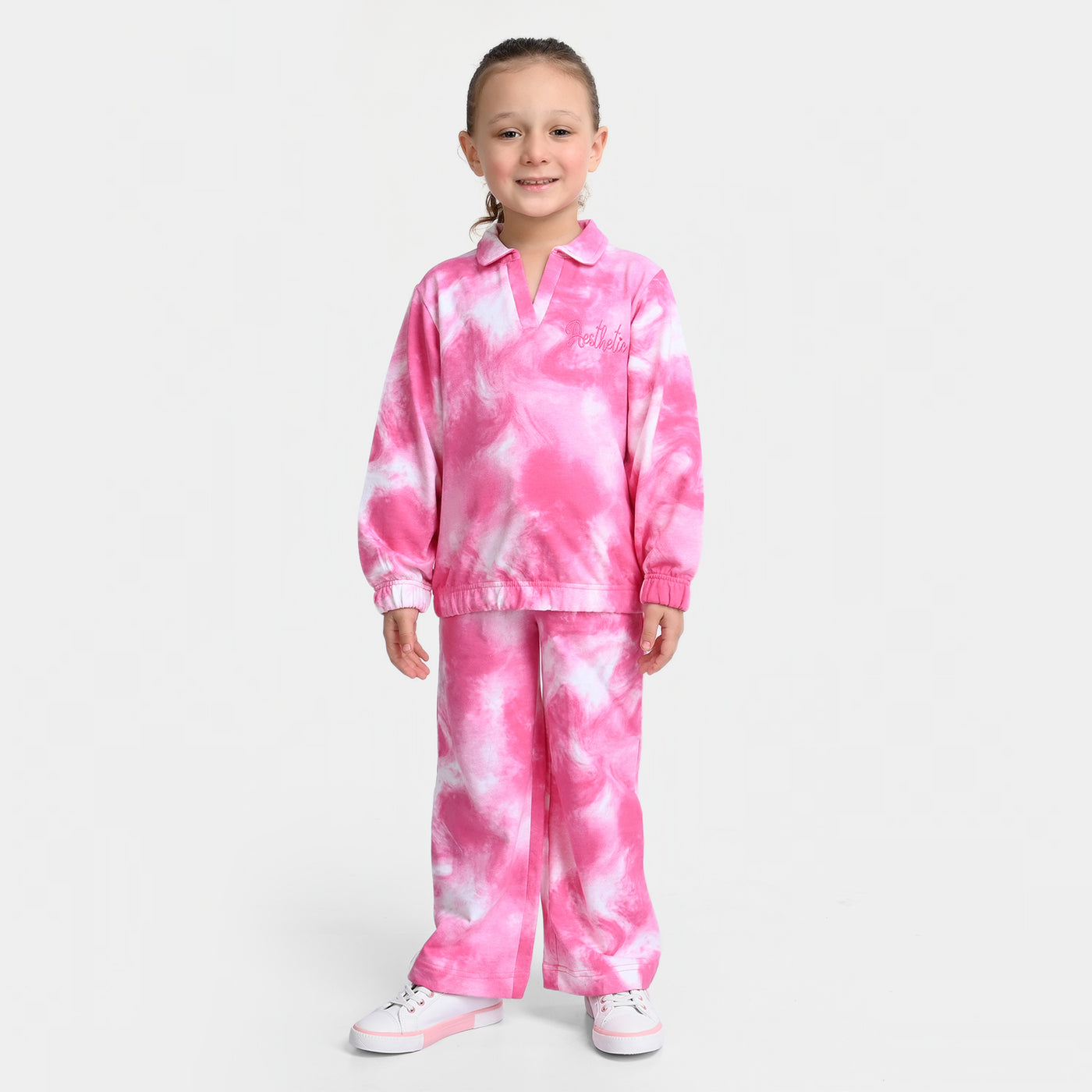 Girls Fleece 2 Piece Suit Aesthetics-P.Tie Dye