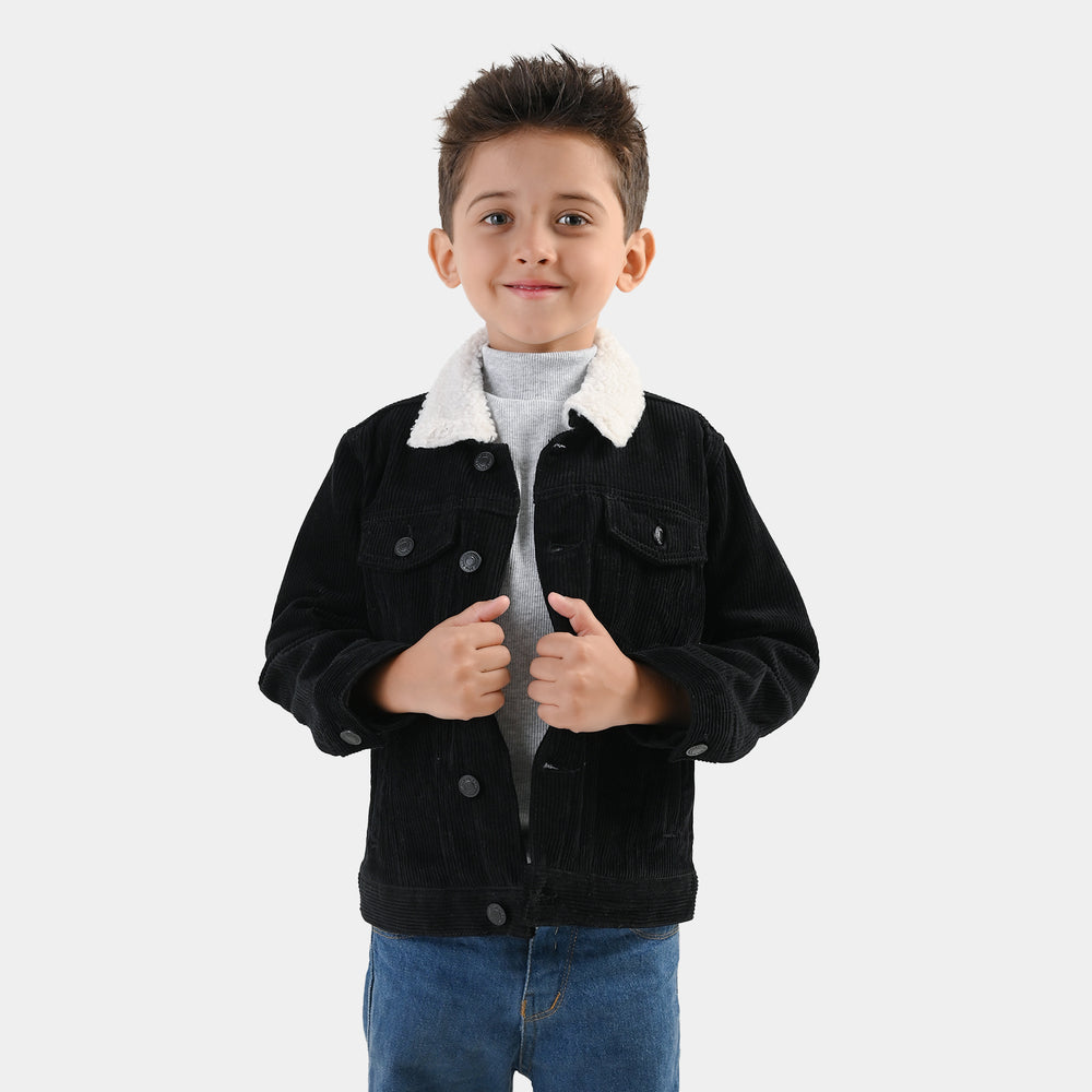 Boys Corduroy Jacket Black