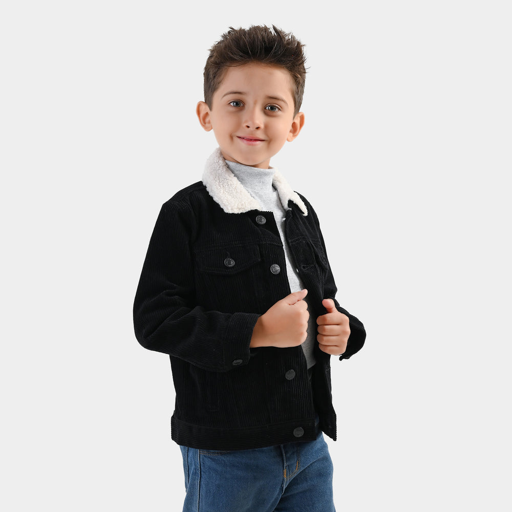 Boys Corduroy Jacket Black