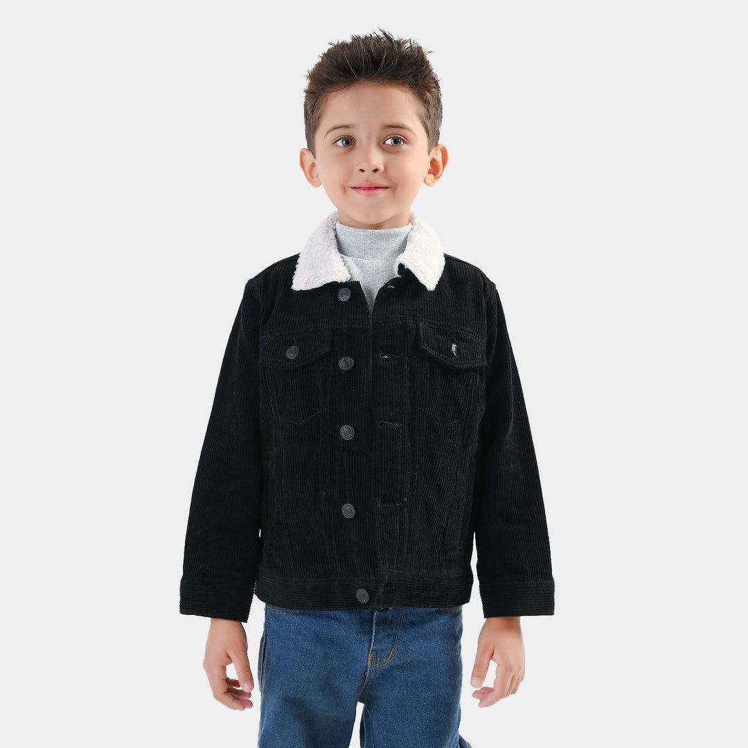 Boys Corduroy Jacket Black