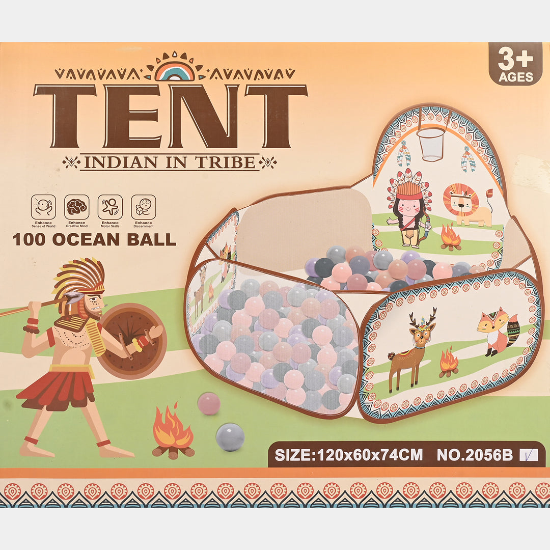 Kids Pop-Up Play Tent with 100 Play Balls